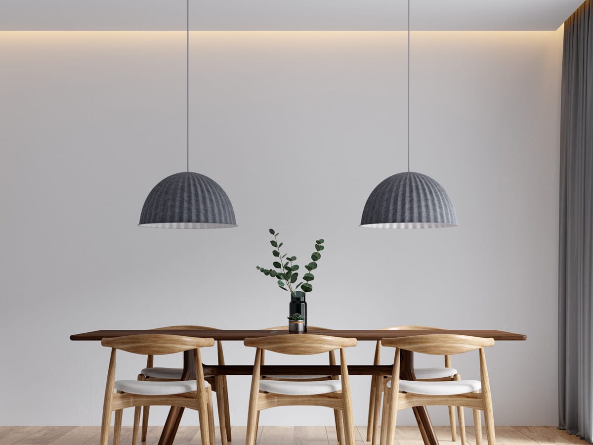 Essbereich mit umlaufender indirekter LED-Beleuchtung