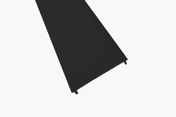 ALUMINIUM LED Profil Cover BIG frosted 6m schwarz